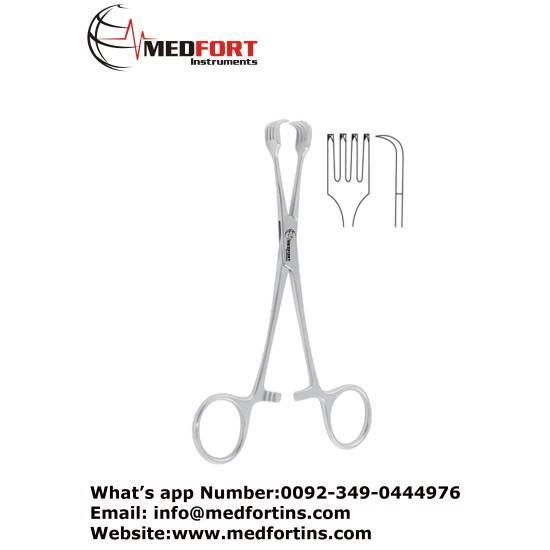 "Braun Tenaculum Forcep, 16 cm - 6 1/4"" "
