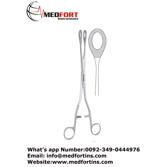 "Uterine Polypus Forcep, 27 cm - 10 3/4"" "