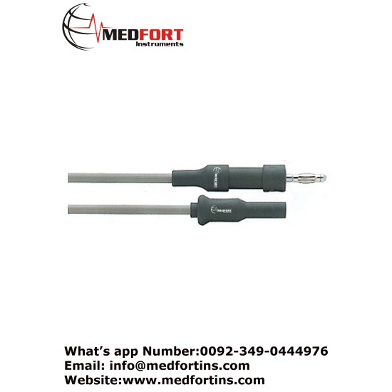 Monopolar Endoscopic Cable, Generator Connector: 4mm Banana Plug