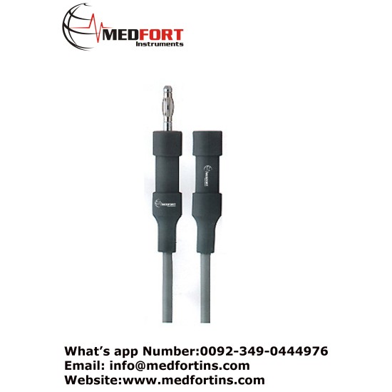 Diathemry Cable, Generator Connector: 4mm Banana Plug