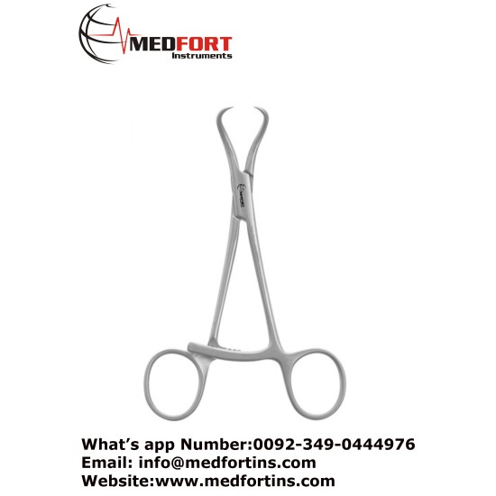  Repositioning Forcep, Long Ratchet - Pointed 9 cm - 3 1/2"