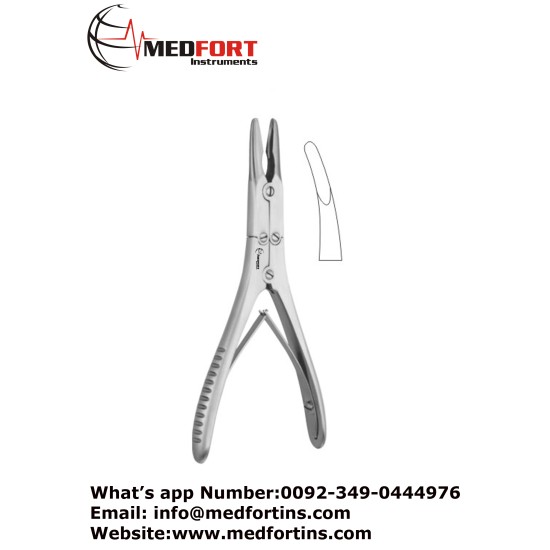  Bohler Bone Rongeur, Curved - Compound Action 15.5 cm - 6"