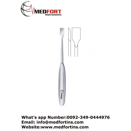 Periostral elevator straight shaft, straight edge 13 mm