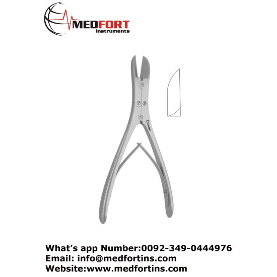 Ruskin-Liston Bone Cutting Forcep, Forcep Straight - Compound Action 18 cm - 7"