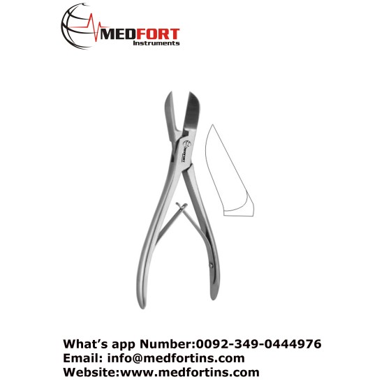 Liston Bone Cutting Forcep, Curved 20 cm - 8"