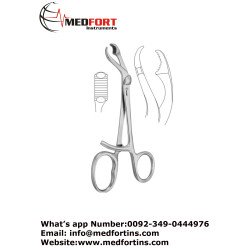  Lane Bone Holding Forcep, With Ratchet 33 cm - 13 "