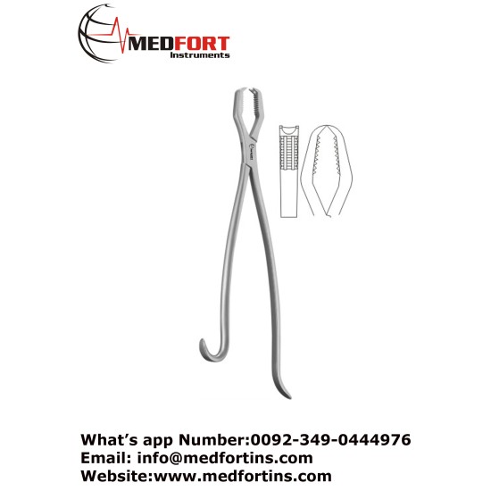  Lane Bone Holding Forcep, Without Ratchet 33 cm - 13 