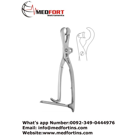 Lambotte Bone Holding Forcep Straight, One Jaw Moveable 33 cm - 13 "