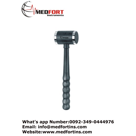 FiberGrip Mallet, Plane (Nylon) - Convex (Stainless Steel) 26.5 cm - 10 1/2" Head Diameter - Weight 30.0 mm