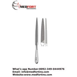 Bone File Semi-Round, 28 cm - 11"