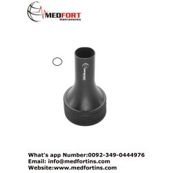 Zoellner Ear Speculum, Oval - Black 3.8 cm / 1 1/2" Tip Size 5.5 x 6.5 mm