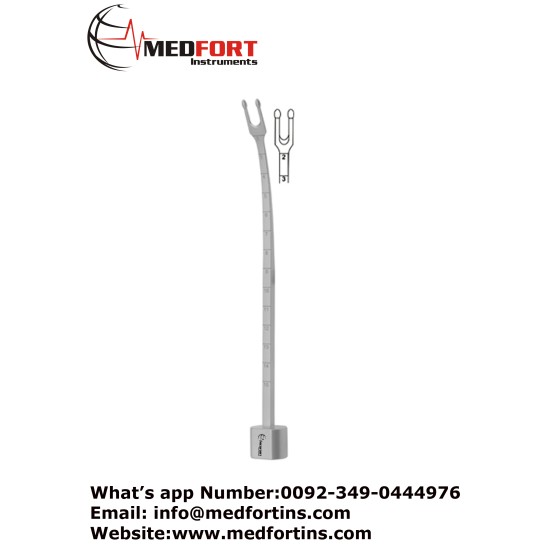 Obwegeser Septonasal Osteotome, Graduated 18.5 cm - 7 1/4" Blade Width 4 mm