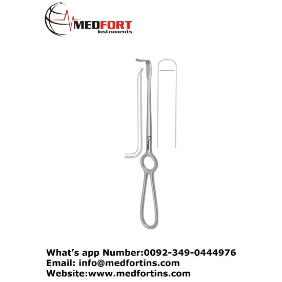 Tissue Retractor, Bent Upwards 24 cm - 9 1/2" Blade Size 10 x 42 mm