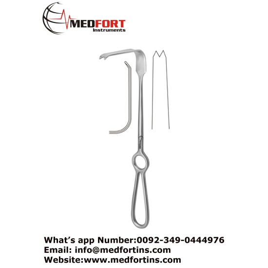 Obwegeser Ramus Retractor, 24.5 cm - 9 3/4" Blade Size 22 x 70 mm
