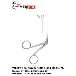 Alligator Forceps, Serrated-Left 8 cm - 3" Jaw Size 4.0 x 0.6 mm Alligator Forceps, Serrated-Left 8 cm - 3" Jaw Size 4.0 x 0.6 mm