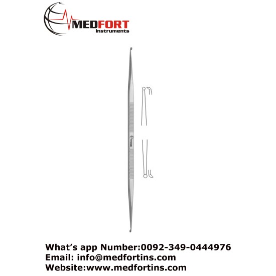  Micro Ear Curette, 14.5 cm - 5 3/4" Cup Size 1 / Cup Size 2 1.5 mm - 1.8 mm