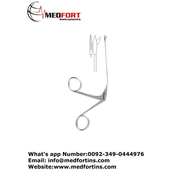  Wullstein Micro Scissor Straight, 8 cm - 3" Blade Size 4.0 x 1.8 mm