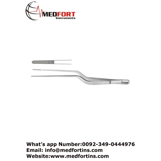 Adson Ear Forcep Bayonet Shaped, 17.5 cm - 7"