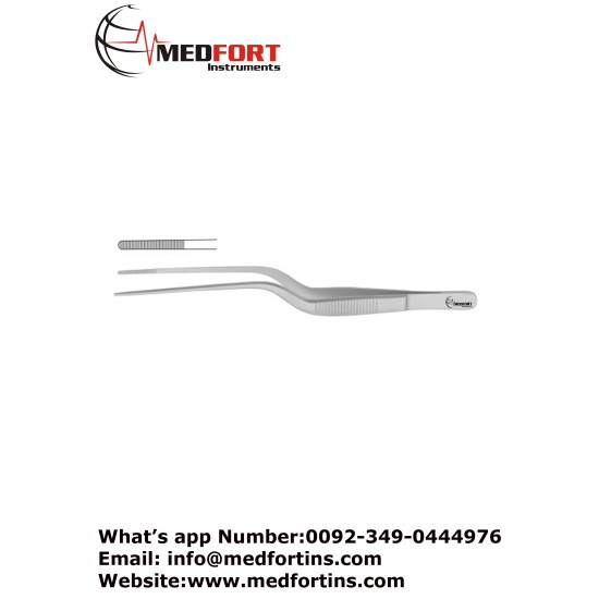 Gruenwald (Lucae) Ear Forcep Bayonet Shaped, 14.5 cm - 5 3/4"