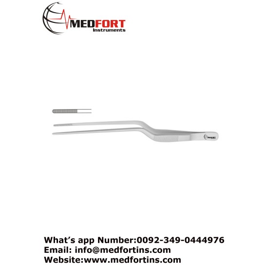  Jansen Ear Forcep Bayonet Shaped, 21.5 cm - 8 1/2"
