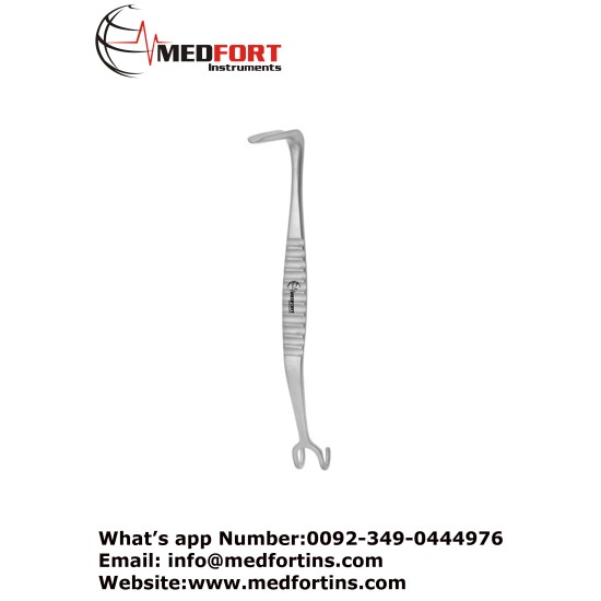Aufricht Nasal Retractor, Blunt 12 cm - 4 3/4" Blade Size 60 x 6.5 mm