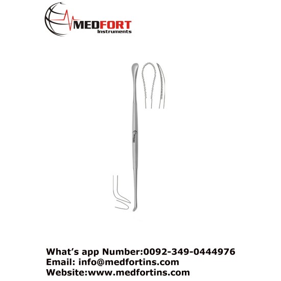 Henke Tonsil Elevator, 22.5 cm - 8 3/4" Blade Width 16.0 mm - 5.0 mm