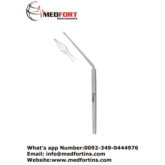 Politzer Tympanum Needle  Horizontal, 16 cm - 6 1/4"