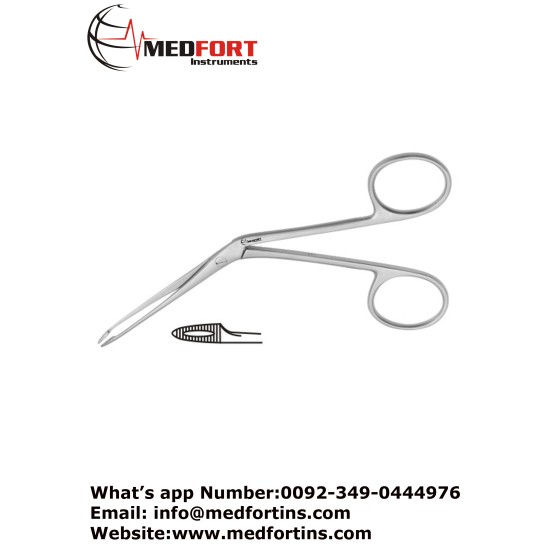 Hartmann Ear Polypus Forcep, Fine Model 12 cm - 4 3/4"