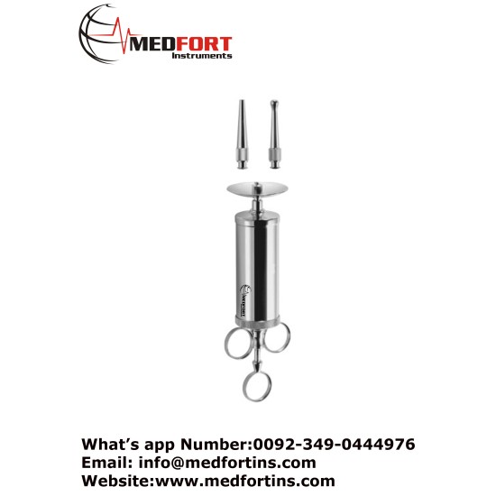  Ear Syringe Complete, With Protection Disk and 2 Tips Capacity 100 ml