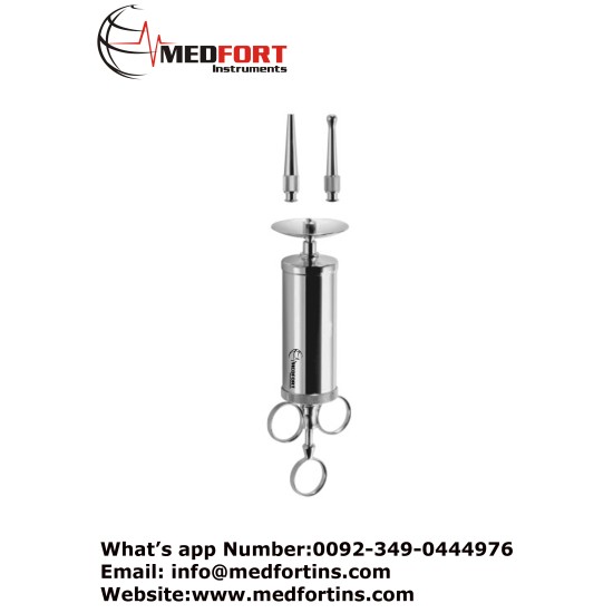 Ear Syringe Complete, With Protection Disk and 2 Tips Capacity 50 ml