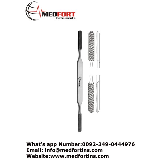  Fomon Bone File, 21 cm - 8 1/4" Cutting Edge 30 x 8 mm