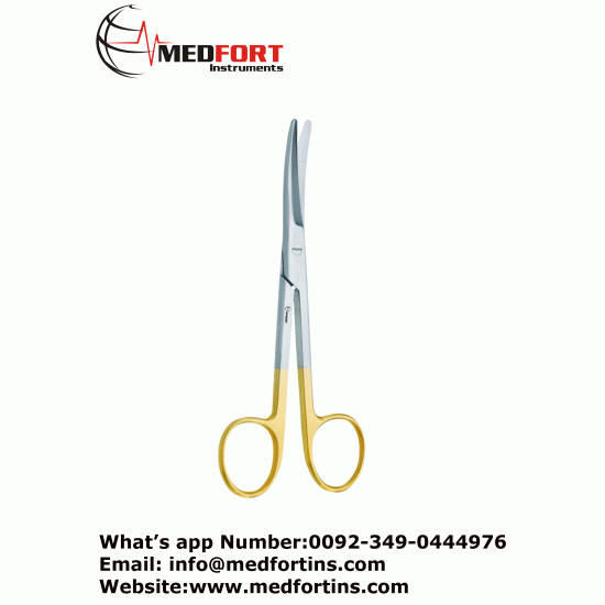 Mayo Operating Scissors, Curved, With T.C Insert, 17cm (6-11/16")