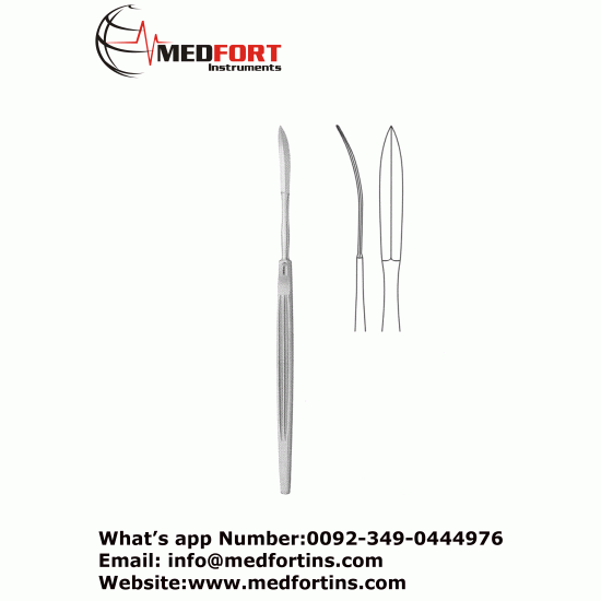Joseph Double Edged Knife, 15cm, Curved, Sharp Tip