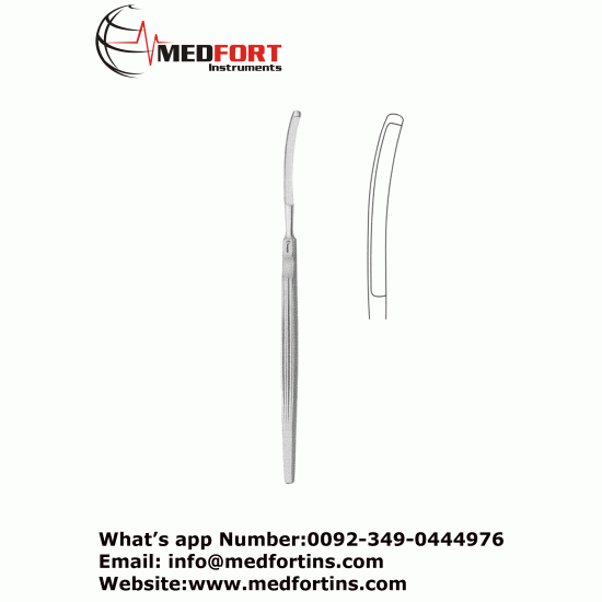 Converse Rhinoplasty Knife, 15cm, Curved, Button End