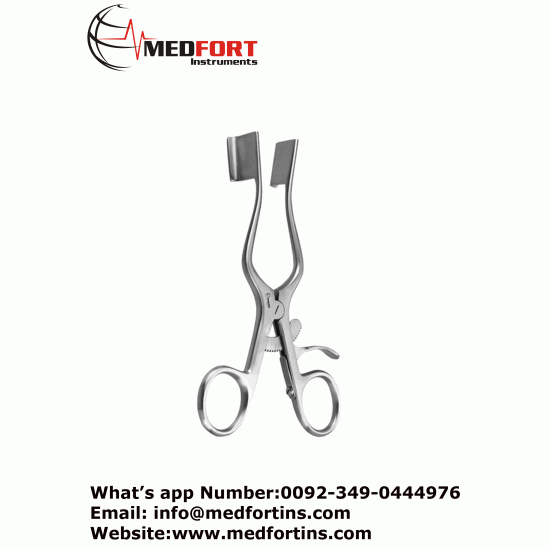 Weitlaner Retractor, Solid Blades, 18mm Deep, 13cm