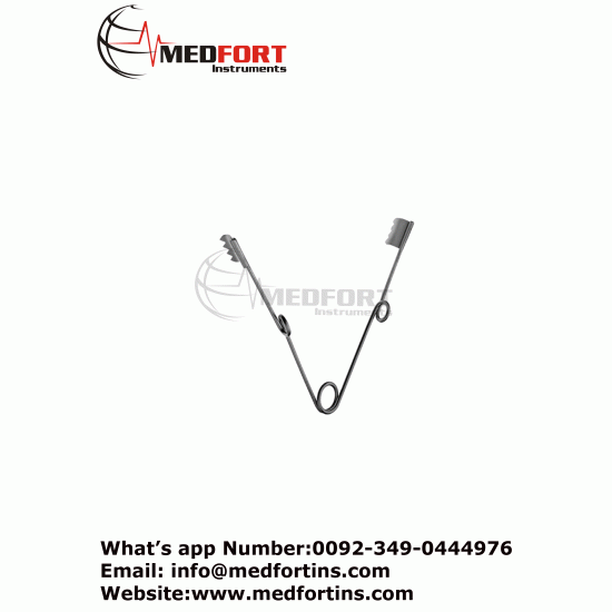 Spring Retractor, 8.5cm, 3×3 Blunt Prongs