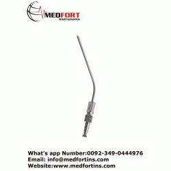 Frazier Suction Tube, With Finger Cut Off, Angled, 10Fr (3.3mm)