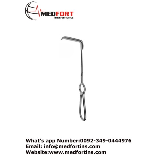 Obwegeser Soft Tissue Retractor, Curved Down, 22cm, 42 X 10 mm