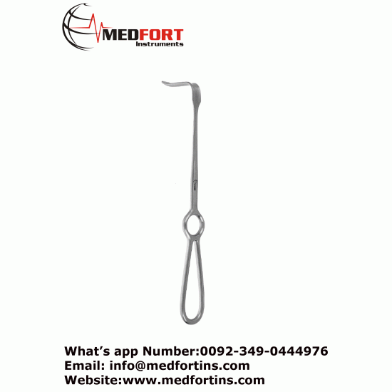 Obwegeser Soft Tissue Retractor, Curved Up, 22cm, 25 X 7 mm