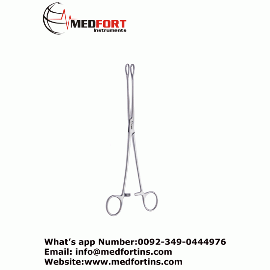 Forester Sponge Forceps, Curved, 24cm (9-7/16")