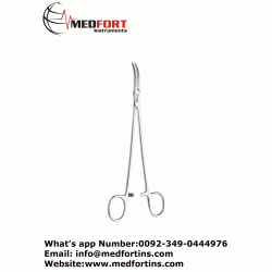 Schnidt Tonsil Forceps, Half Curved, 19cm