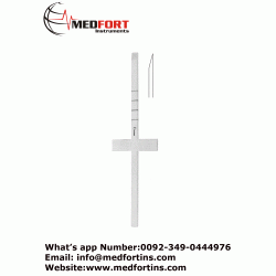 Cincel Cottle Chisel, 18 cm, Cross Bar, Graduated, 7.0mm