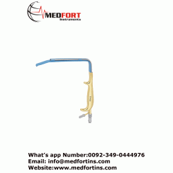 Tebbetts Fiber Optic Retractor With Teeth, 18.5cm, INSULATED