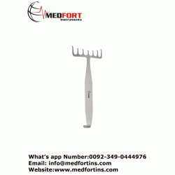 Coronal Brow Lift 7 Prongs Retractor, 18 cm