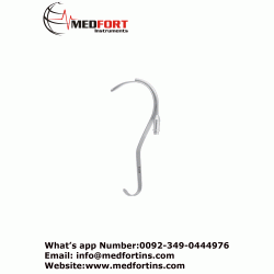 Deaver Retractor With Fiber Optics Illumination, 20 cm