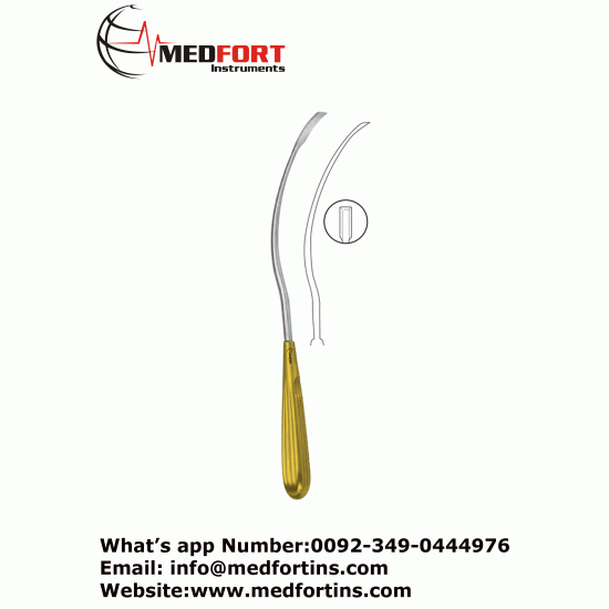Frontoglabellar Dissector 26.5cm, S-Shaped Curved, Reusable