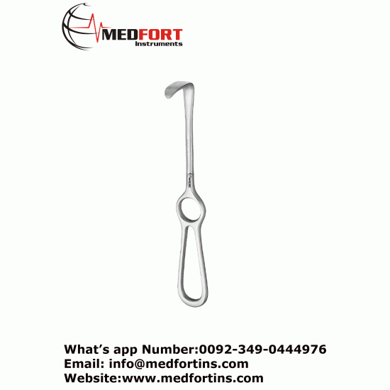 Langenbeck Retractor, 21CM, Reusable, 14 X 33 mm