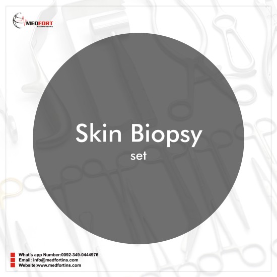 Skin biopsy set