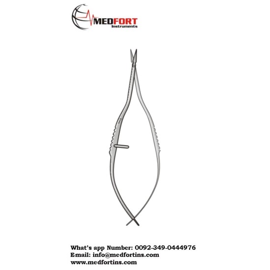 VANNAS MICRO SCISSORS CURVED 85MM