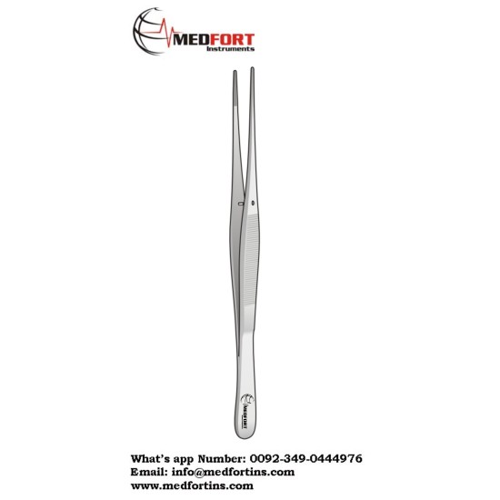 ANATOMICAL FORCEPS, STRAIGHT, 13 CM